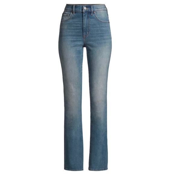 Rebecca Taylor La Vie Modern Stretch High Rise Straight Leg Denim Jeans 30 - Picture 1 of 16